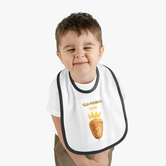 Shawerma King Baby Contrast Trim Jersey Bib