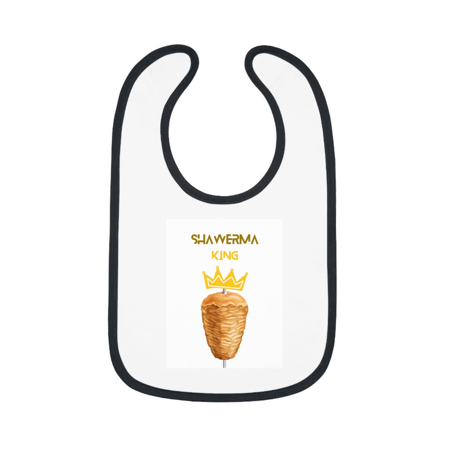 Shawerma King Baby Contrast Trim Jersey Bib