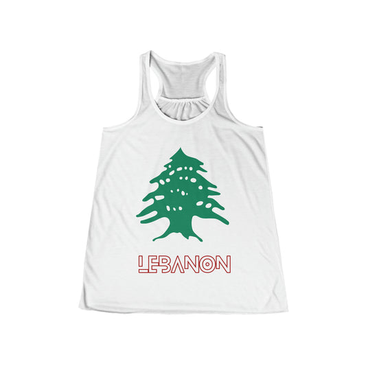 Lebanon Women's Flowy Racerback Tank