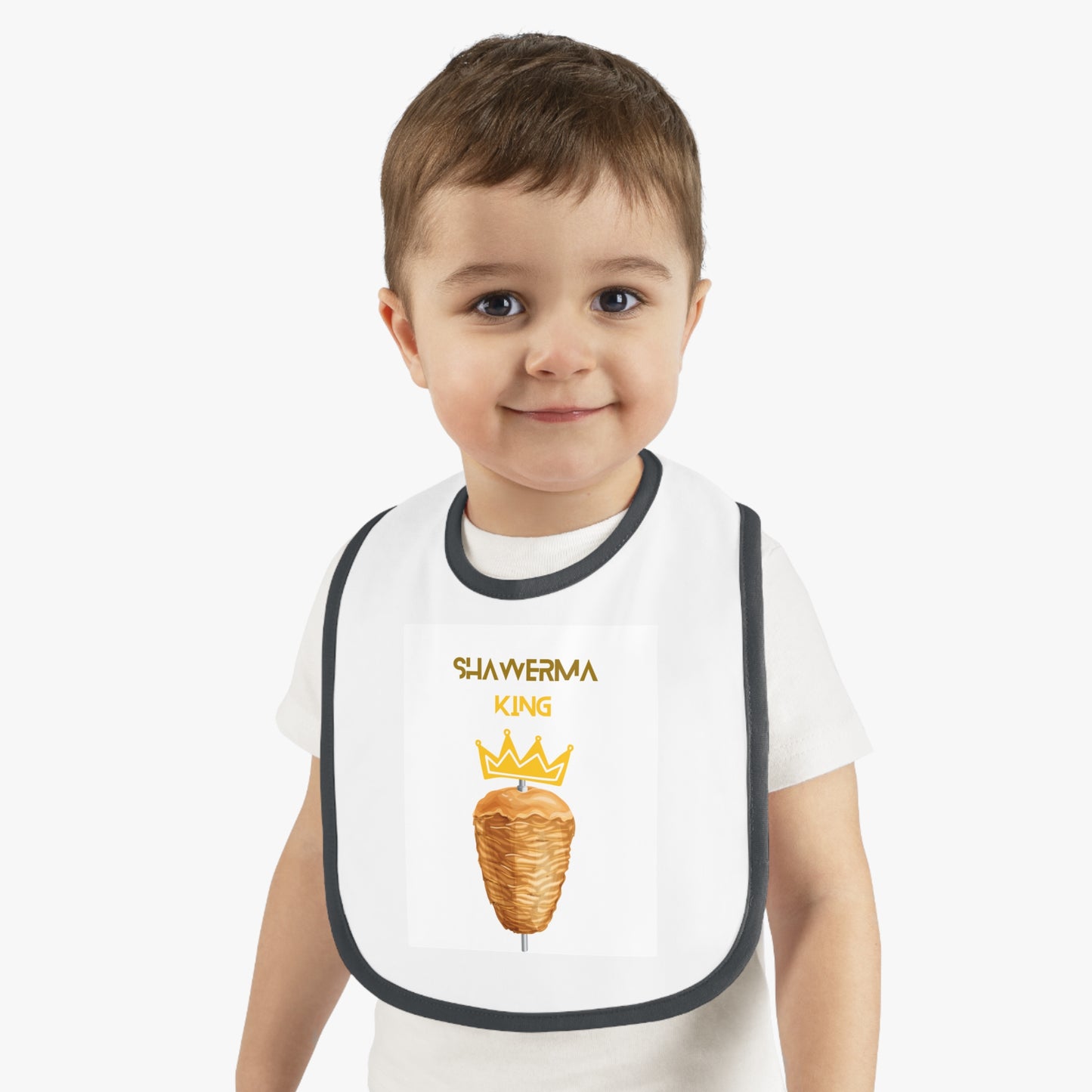 Shawerma King Baby Contrast Trim Jersey Bib